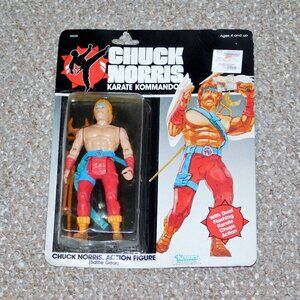 Vintage 1986 Kenner Karate Kommandos Battle Gear Chuck Norris Figure MOC New